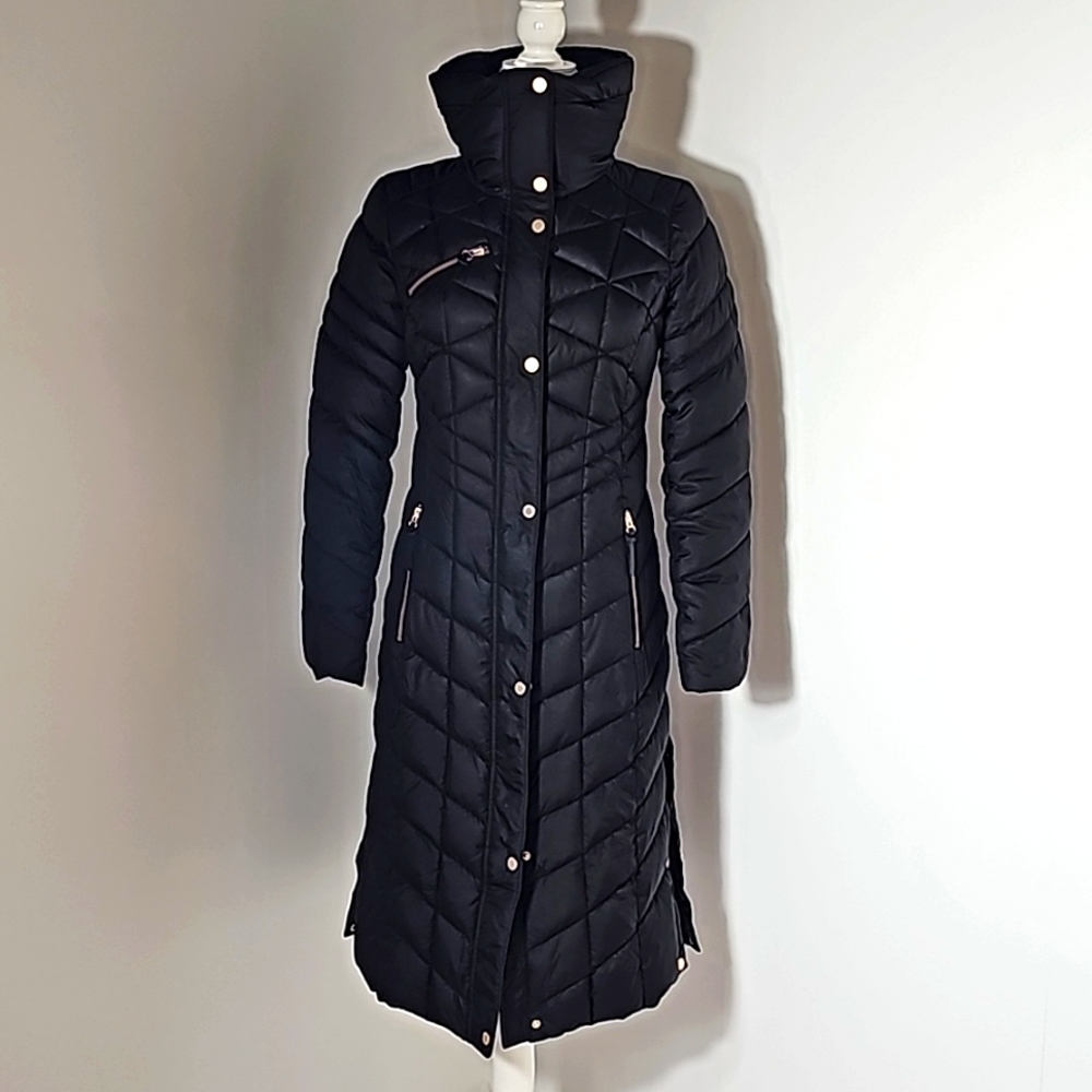 Karl Lagerfeld Black Long Puffer size Xs